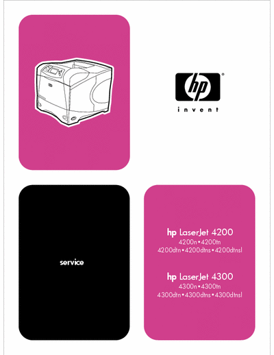 HP LJ4300 LaserJet 4200 - 4300 Service manual